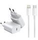 Сетевое зарядное устройство с кабелем WUW-T81L PD 20W USB C Fast Charger +USB C
