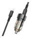 Автомобільний зарядний пристрій BOROFONE BZ20 Smart 38W dual port PD20W+QC3.0 car charger Transparent Black