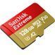 Карта памяти microSDXC (UHS-1 U3) SanDisk Extreme A2 128Gb class 10 V30 (R190MB/s, W90MB/s) (adapter SD)