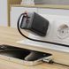 Мережевий зарядний пристрій з кабелем ACEFAST A111 PD67W GaN charger(2*USB-C+USB-A) with retractable cable Black