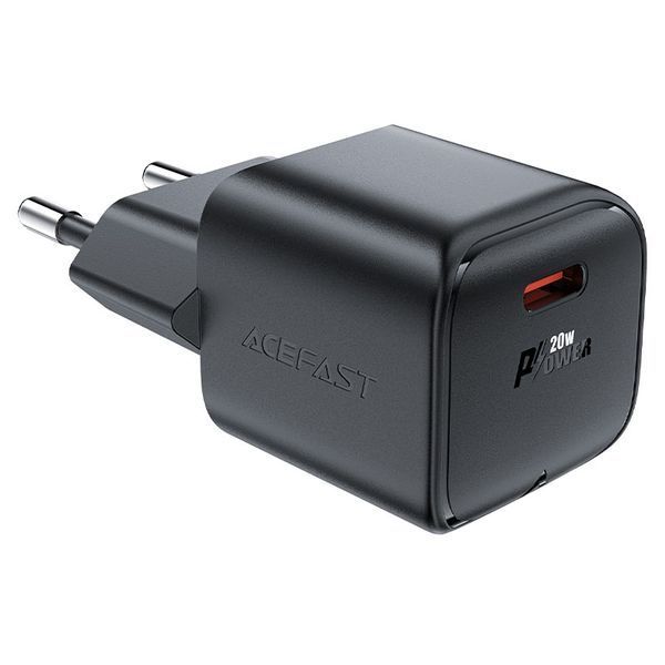 Сетевое зарядное устройство для ACEFAST A73 mini PD20W GaN USB-C charger Black