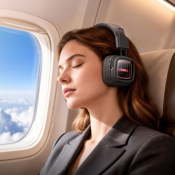 Беспроводные накладные наушники HOCO W72 Earl Ⅲ abyss mirror BT headphones Brown