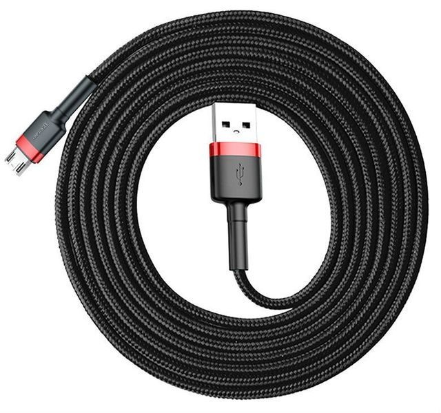 Кабель Baseus Cafule Cable USB 1.5A 2m Red+Black