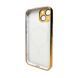 Чохол для смартфона AG Glass Sapphire Frame MagSafe Logo for Apple iPhone 14 Gold