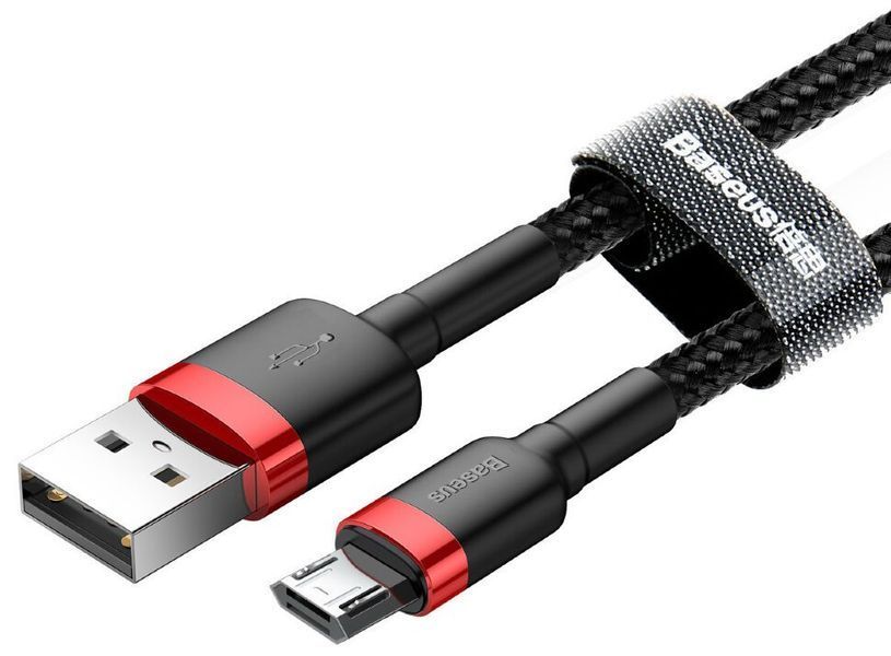 Кабель Baseus Cafule Cable USB 1.5A 2m Red+Black