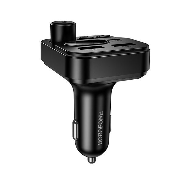 ОЗУ с FM-модулятором BOROFONE BC61 Ocean 45W(1A1C) car BT FM transmitter Black