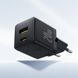 Мережевий зарядний пристрій Baseus Palm Fast Charger C+U 20W EU Cluster Black (with Baseus Mini White Cable USB-C to USB-C 60W (20V/3A) 1m Cluster Bla