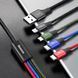 Кабель Baseus Fast 4-in-1 Cable For iP+Type-C(2)+Micro 3.5A 1.2m Black