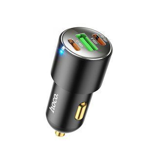 Автомобильное зарядное устройство HOCO NZ6 PD45W 3-port(2C1A) car charger Black