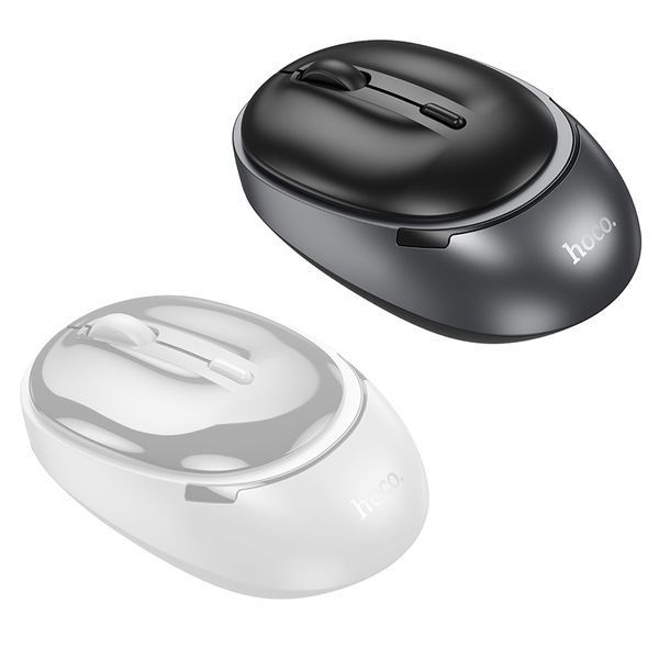 Манипулятор мышь HOCO GM34 Nuevo dual-mode business wireless mouse Black Metal Gray