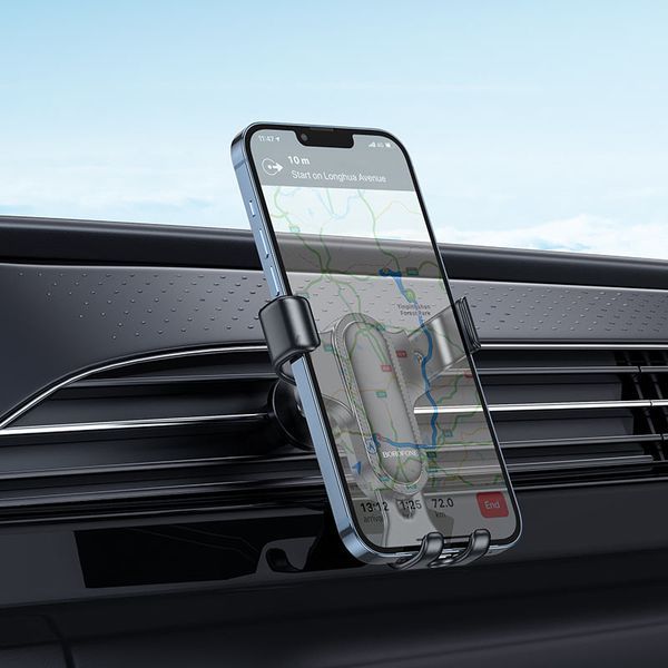 Автодержатель для телефона BOROFONE BH74 Rock Air outlet gravity car holder Black