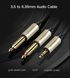 Аудіокабель UGREEN AV126 3.5mm TRS to Dual 6.35mm TS Audio Cable 2m (Gray)(UGR-10615)