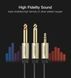 Аудіокабель UGREEN AV126 3.5mm TRS to Dual 6.35mm TS Audio Cable 2m (Gray)(UGR-10615)