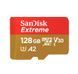 Карта памяти microSDXC (UHS-1 U3) SanDisk Extreme For Action Cams and Drones A2 128Gb class 10 V30 (R190MB/s, W90MB/s) (adapter)