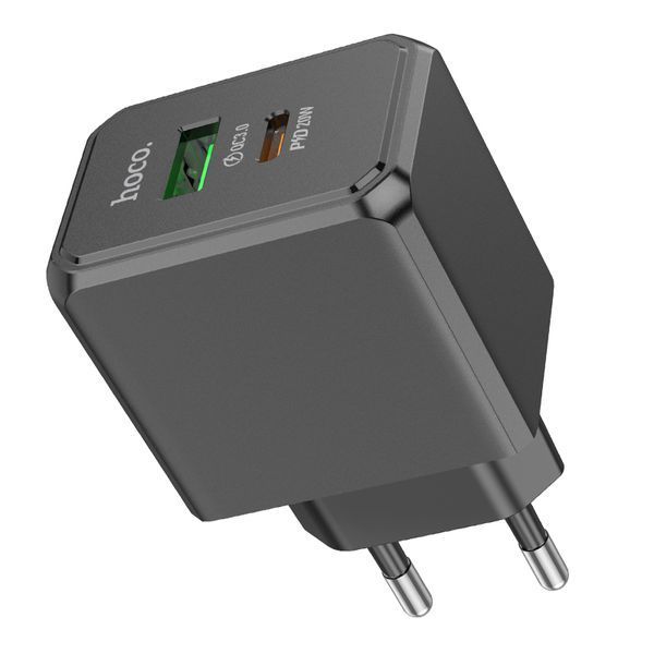 Сетевое зарядное устройство для HOCO CS14A Ocean PD20W+QC3.0 charger Black