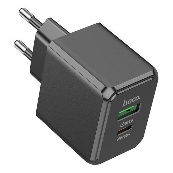Сетевое зарядное устройство для HOCO CS14A Ocean PD20W+QC3.0 charger Black