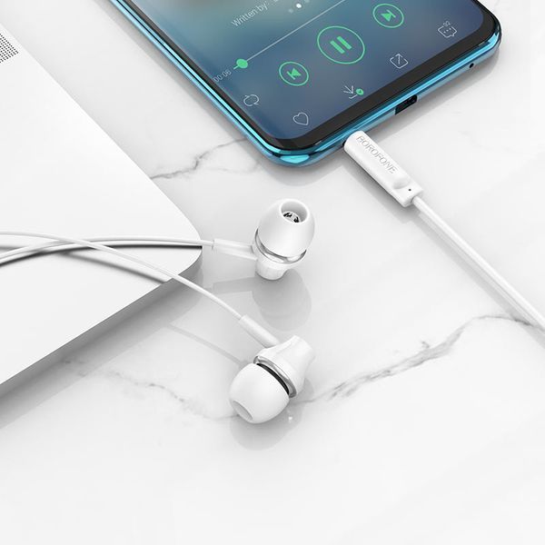Наушники проводные BOROFONE BM74 (3.5mm) White