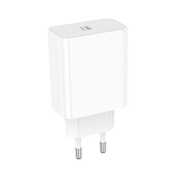 Мережевий зарядний пристрій BOROFONE BA107A Stellar single port PD30W charger (EU) White