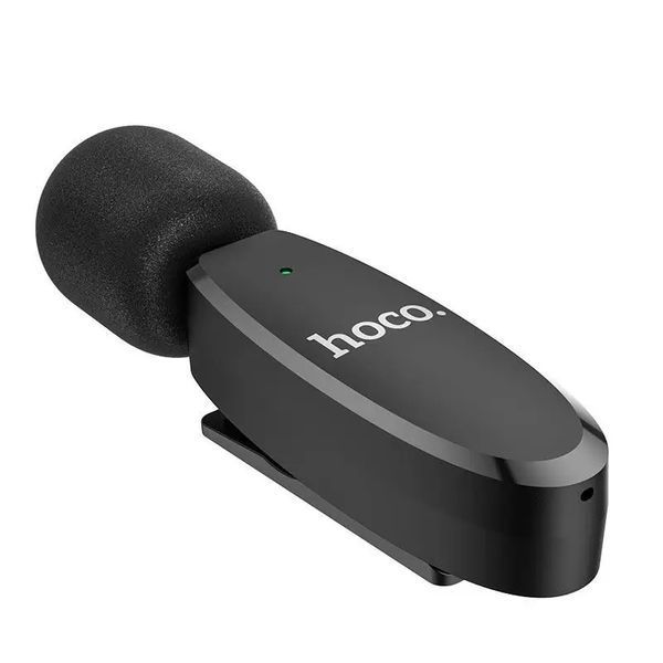 Бездротова мікрофонна система HOCO L15 iP Crystal lavalier wireless digital microphone Black