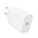 Мережевий зарядний пристрій BOROFONE BA107A Stellar single port PD30W charger (EU) White