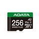 Карта памяти microSDXC (UHS-1 U3) A-DATA SPEED PLUS 256Gb Class 10 V30 A2 (R-180Mb/s W160Mb/s) (adapter SD)