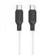Кабель HOCO X90 Cool 60W silicone charging data cable для Type-C to Type-C White