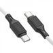 Кабель HOCO X90 Cool 60W silicone charging data cable для Type-C to Type-C White
