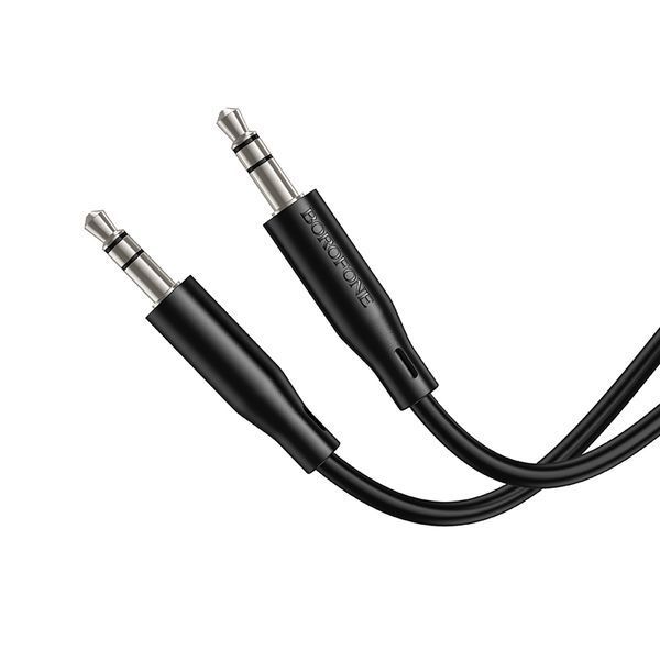 Аудиокабель BOROFONE BL26 3.5mm male to 3.5mm male, TPE, 1m Black