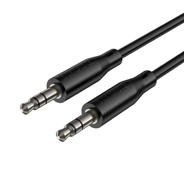 Аудиокабель BOROFONE BL26 3.5mm male to 3.5mm male, TPE, 1m Black