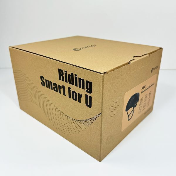 Захисний шолом Smart4u R55 (M) Black (55-59см), акустика, мікрофон, сигнали поворотів та стопів, додаток, пульт BR80