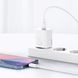 Мережевий зарядний пристрій з кабелем Baseus Super Si 1C 20W With Simple Wisdom Data Cable Type-C/iP 1m White
